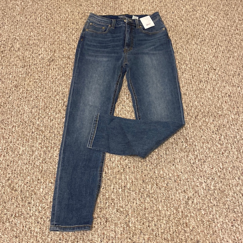 Blue bootcut jeans